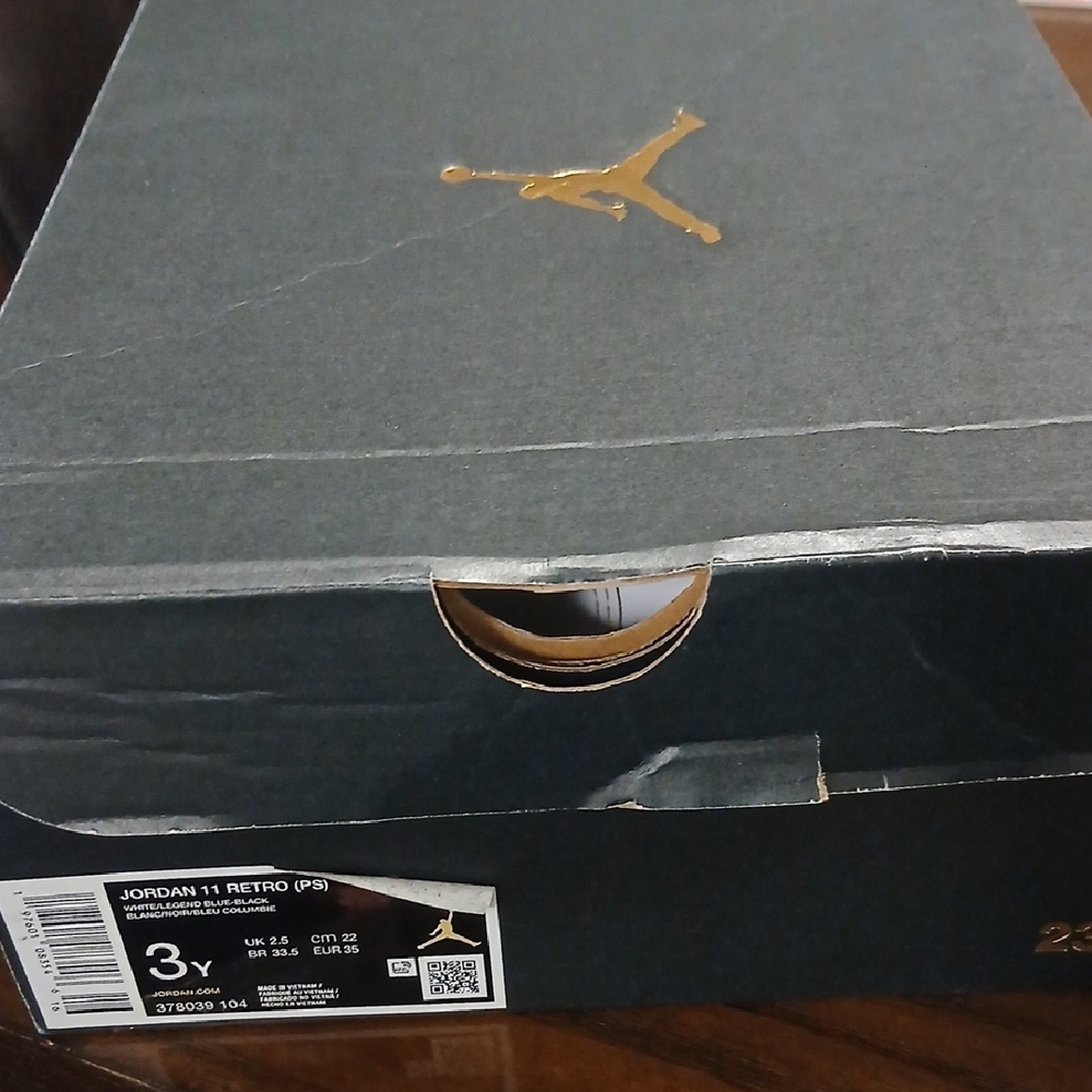 Jordan Kids Sneakers White and Light Blue - Picture 10 of 10
